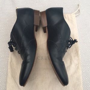 J. Crew navy leather brogues made in Italy